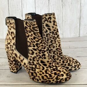 Sam Edelman Cheetah Print Heeled Ankle Bootie